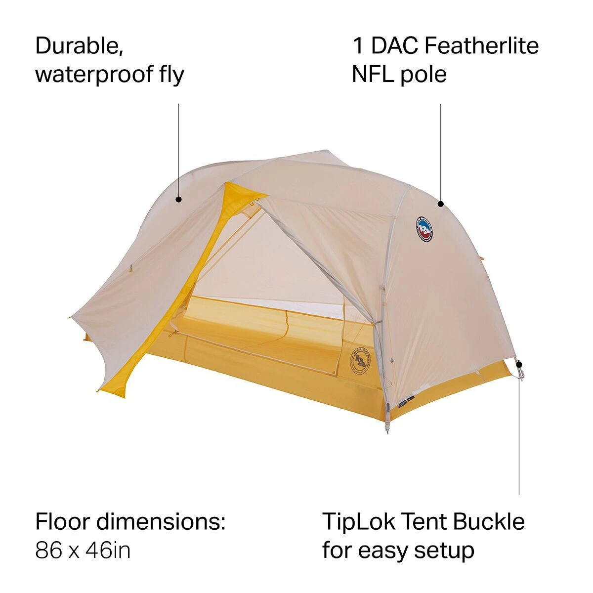 Big Agnes Tiger Wall UL2 Tent: 2-Person 3-Season - Image 6