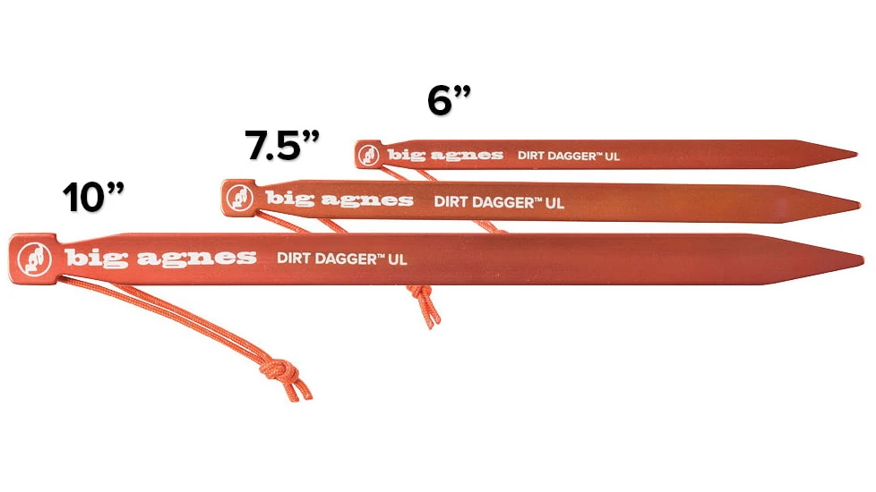 Big Agnes Dirt Dagger UL 10in Tent Stakes, Pack Of 6 - Image 2