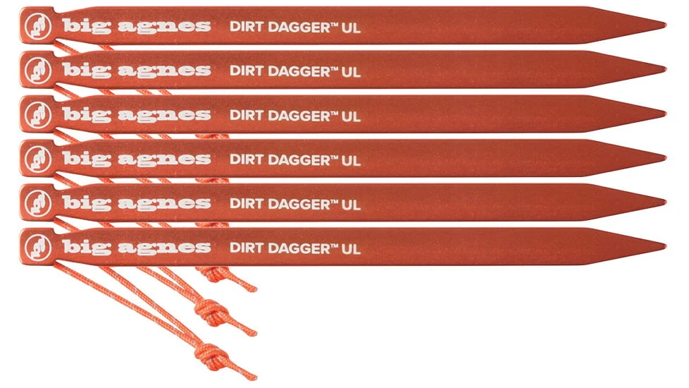 Big Agnes Dirt Dagger UL 10in Tent Stakes, Pack Of 6